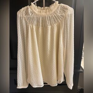 LOFT Swiss Dot Blouse